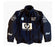 Vintage 80s Racing Jacket: Embroidered Leather F1 Bomber