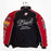 Vintage 80s Racing Jacket: Embroidered Leather F1 Bomber
