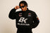 Vintage 80s Racing Jacket: Embroidered Leather F1 Bomber