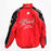 Vintage 80s Racing Jacket: Embroidered Leather F1 Bomber