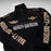 Vintage 80s Racing Jacket: Embroidered Leather F1 Bomber