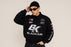 Vintage 80s Racing Jacket: Embroidered Leather F1 Bomber