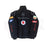 Vintage 80s Racing Jacket: Embroidered Leather F1 Bomber