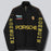 Vintage 80s Racing Jacket: Embroidered Leather F1 Bomber