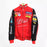 Vintage 80s Racing Jacket: Embroidered Leather F1 Bomber