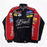Vintage 80s Racing Jacket: Embroidered Leather F1 Bomber